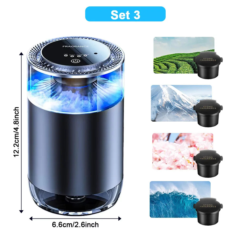 Cloud Mist Magic โ Rechargeable Car Freshener with Smart Scents!