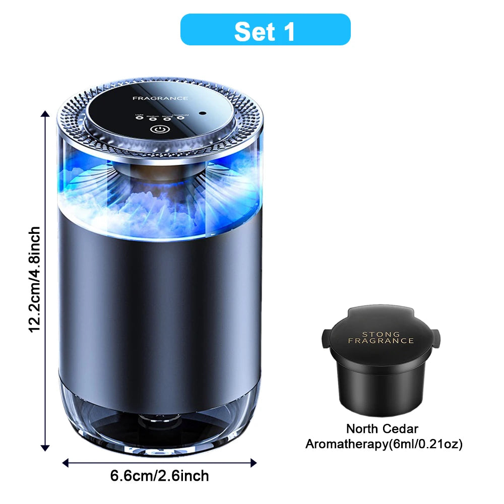 Cloud Mist Magic โ Rechargeable Car Freshener with Smart Scents!