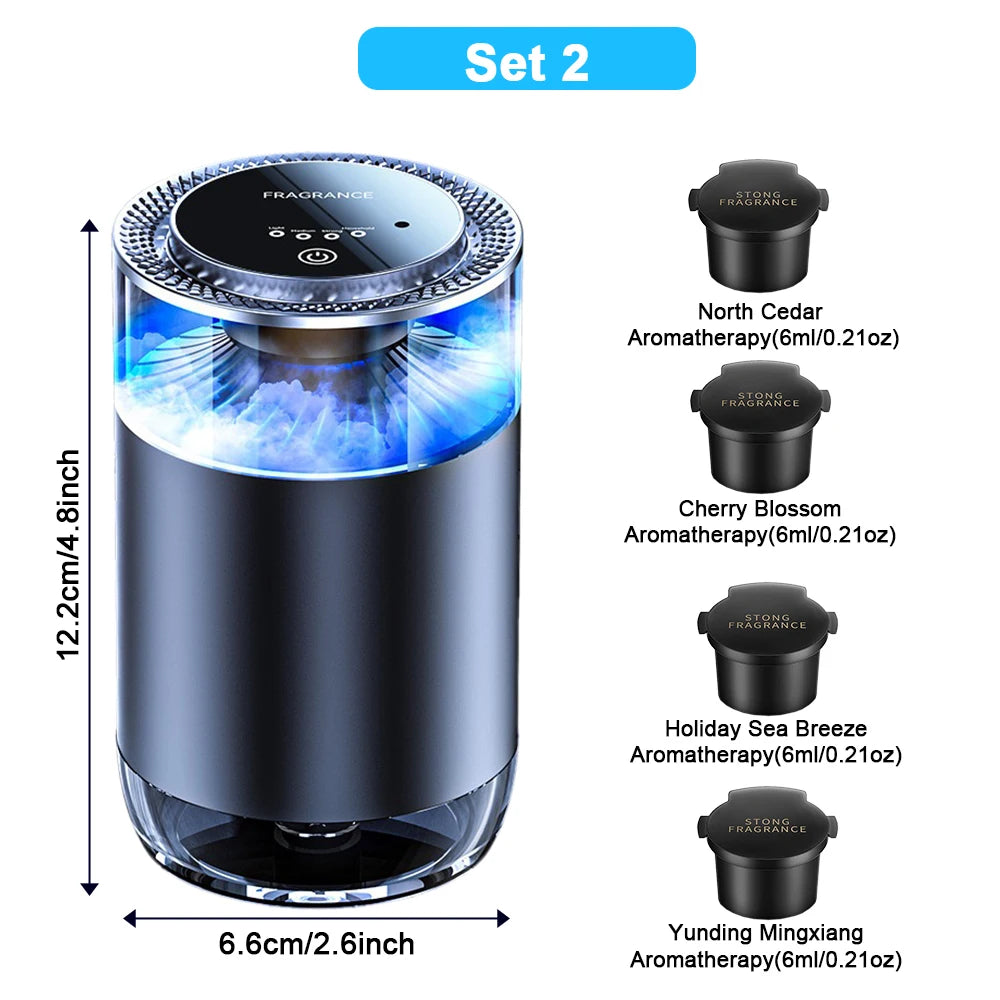 Cloud Mist Magic โ Rechargeable Car Freshener with Smart Scents!