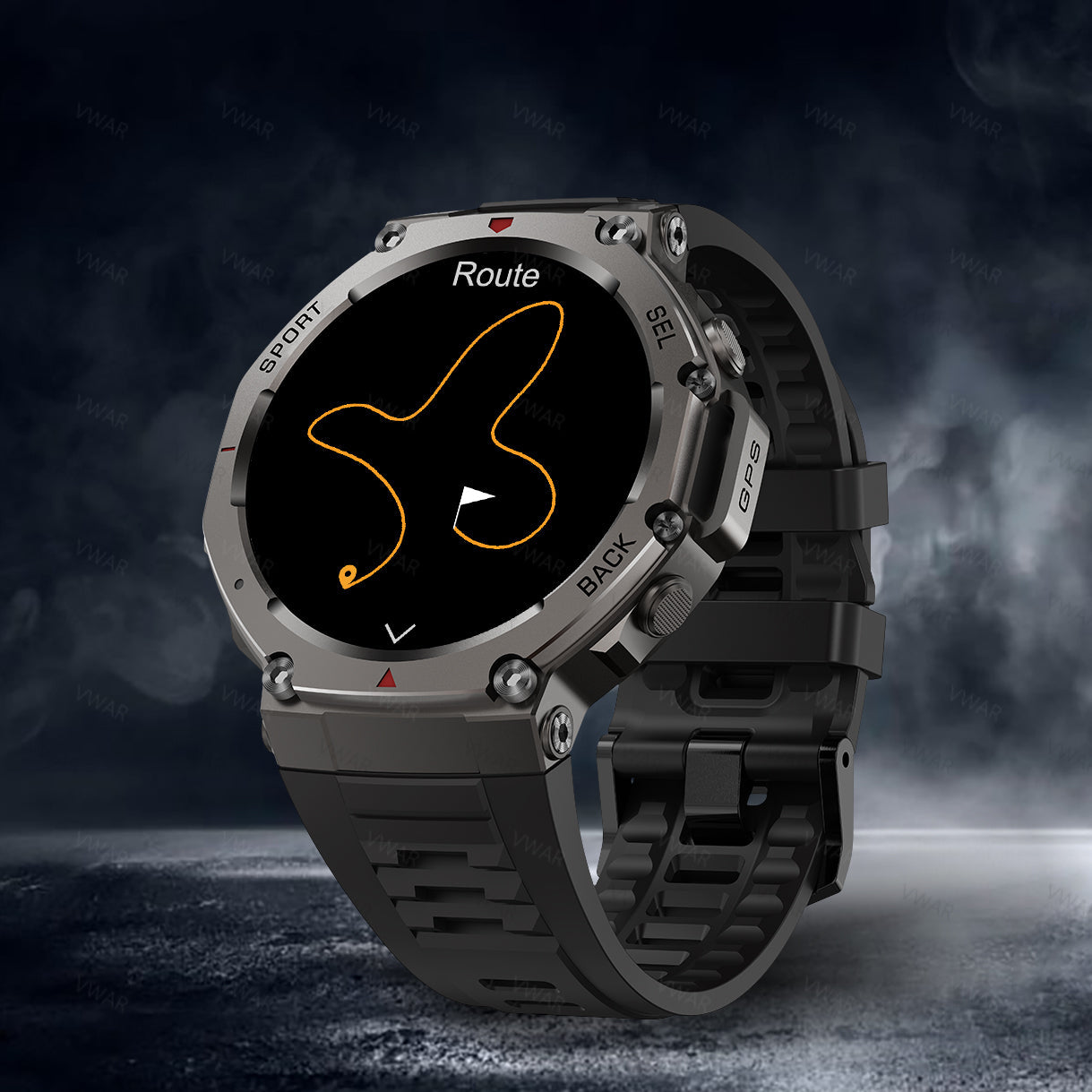 VWAR T-Rex 3 GPS Smart Watch 5 ATM Waterproof Built-in Dual-band GNSS Compass Military Sport Smartwatch 2025 New