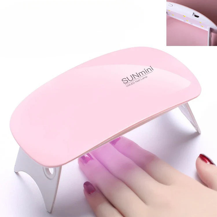 New Portable Nail Dryer Lamp UV LED Nail Light Curing All Gel Polish USB Rechargeable Quick Dry Manicure Machine Nail Art Tools