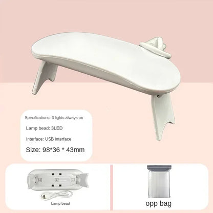 New Portable Nail Dryer Lamp UV LED Nail Light Curing All Gel Polish USB Rechargeable Quick Dry Manicure Machine Nail Art Tools