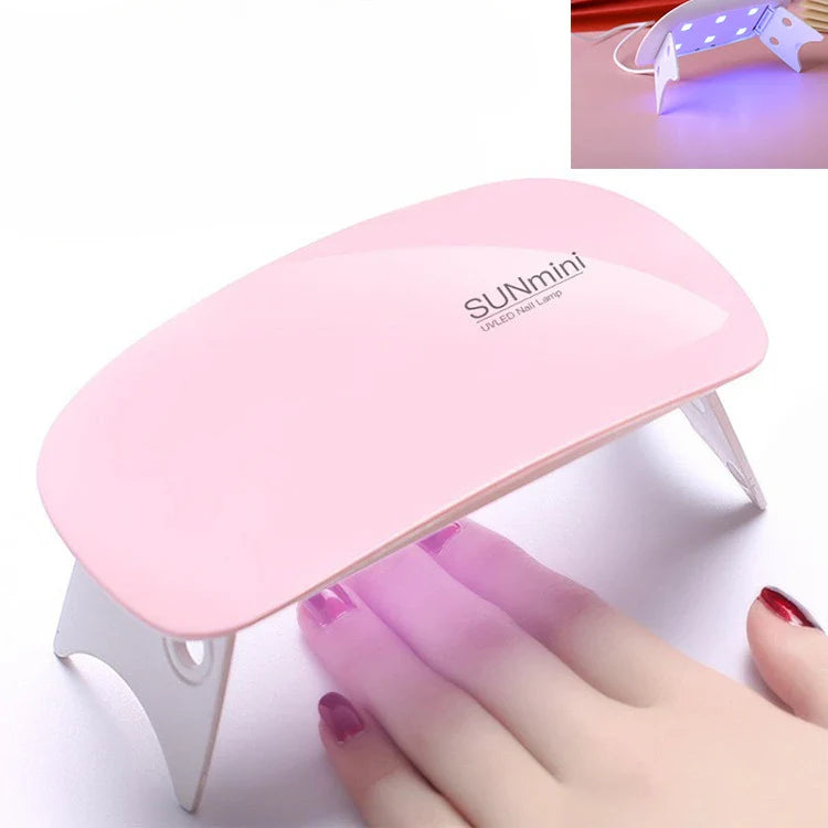 New Portable Nail Dryer Lamp UV LED Nail Light Curing All Gel Polish USB Rechargeable Quick Dry Manicure Machine Nail Art Tools