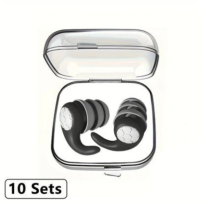 Soft Silicone Earplugs with Noise Cancellation
