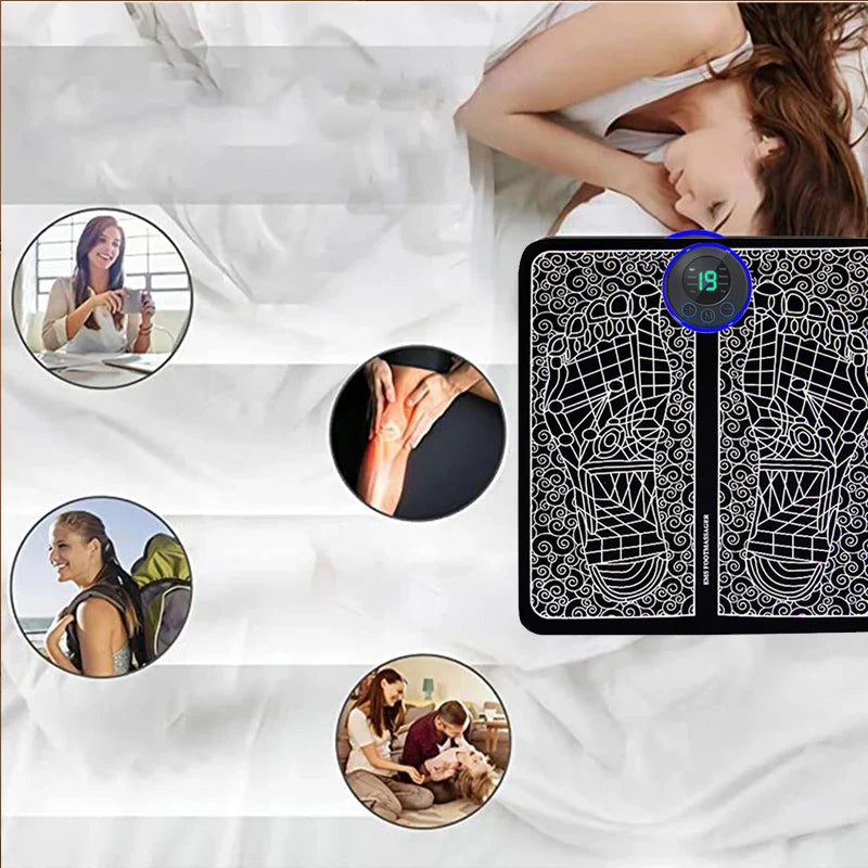 Electric Foot Massager Pad – Muscle Relaxation & Fitness Recovery Trainer for Home & Sport™