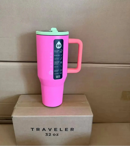 HydroJug Tumbler – 32OZ Stainless Steel Vacuum Insulated Travel Mug with Straw Lid