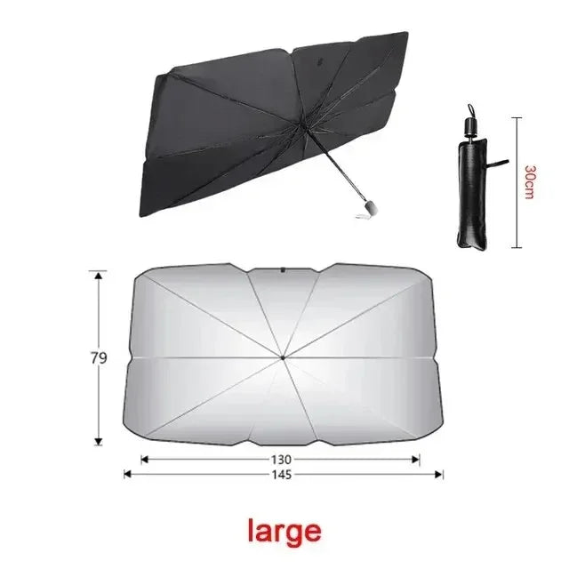 Universal Car Windshield Sunshade – Foldable & UV Protection