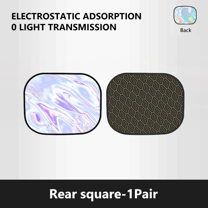 Glare Reduction & Skin Protection Electrostatic Car Window UV Blocking Sun Shade