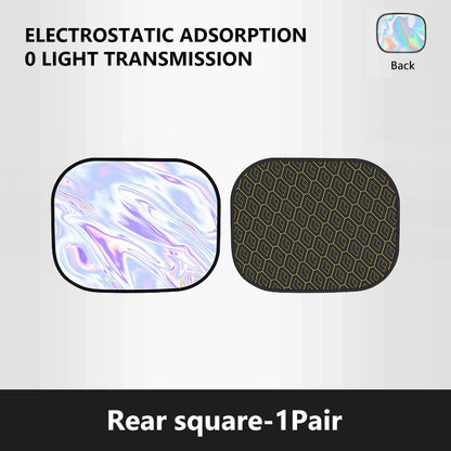 Glare Reduction & Skin Protection Electrostatic Car Window UV Blocking Sun Shade