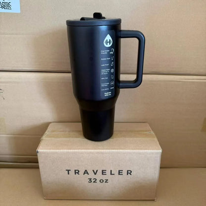 HydroJug Tumbler – 32OZ Stainless Steel Vacuum Insulated Travel Mug with Straw Lid