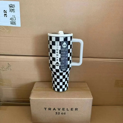 HydroJug Tumbler – 32OZ Stainless Steel Vacuum Insulated Travel Mug with Straw Lid