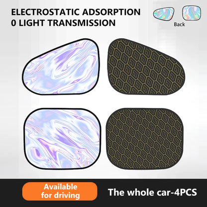 Glare Reduction & Skin Protection Electrostatic Car Window UV Blocking Sun Shade