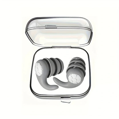 Soft Silicone Earplugs with Noise Cancellation